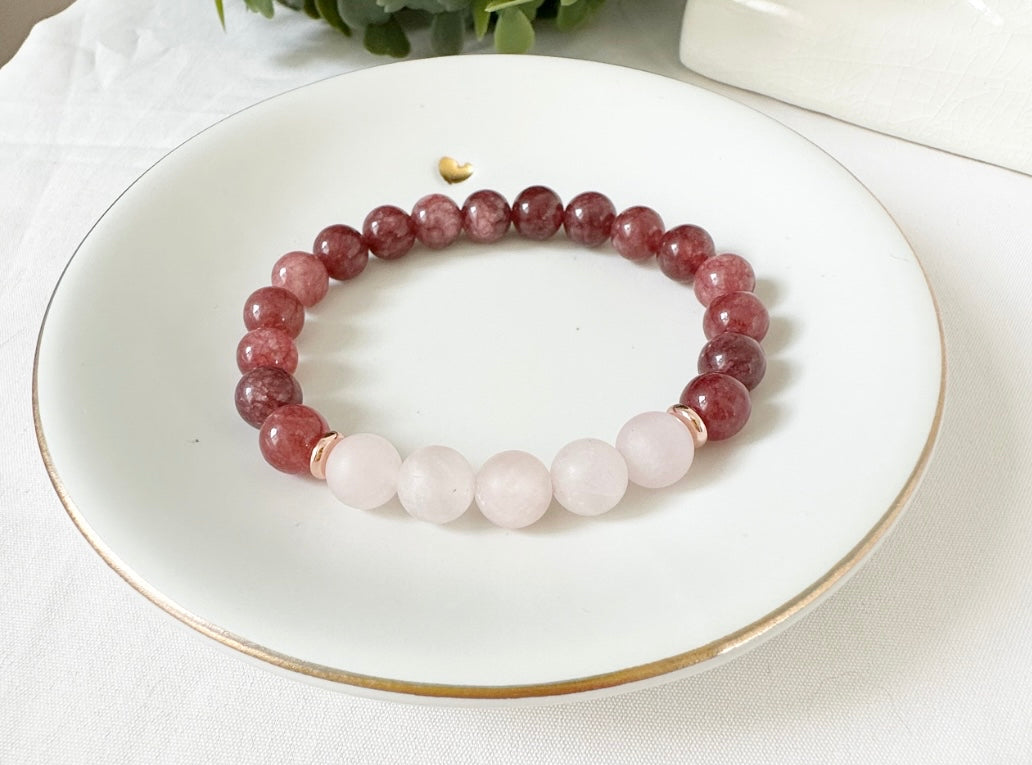 Jade + Rose Quartz