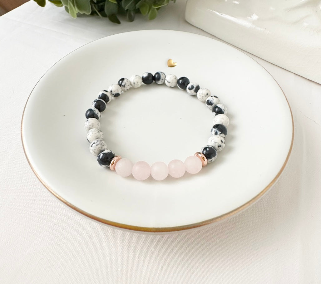 Rainflower + Rose Quartz
