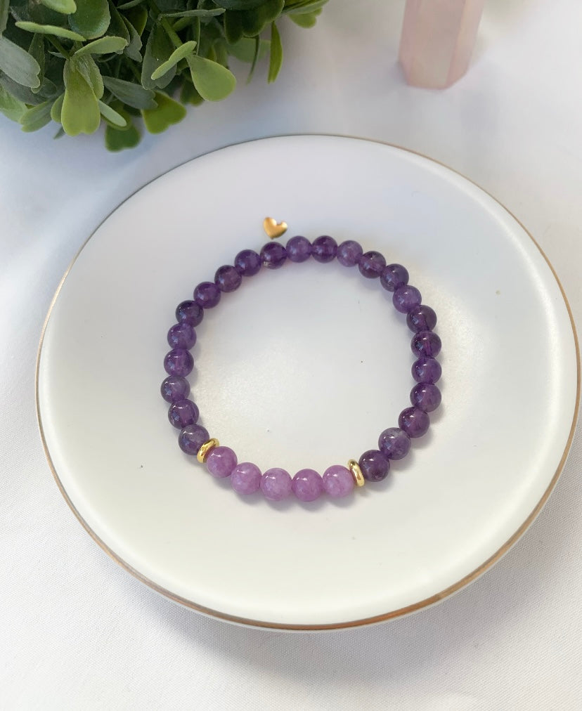 Amethyst + Malaysia Jade