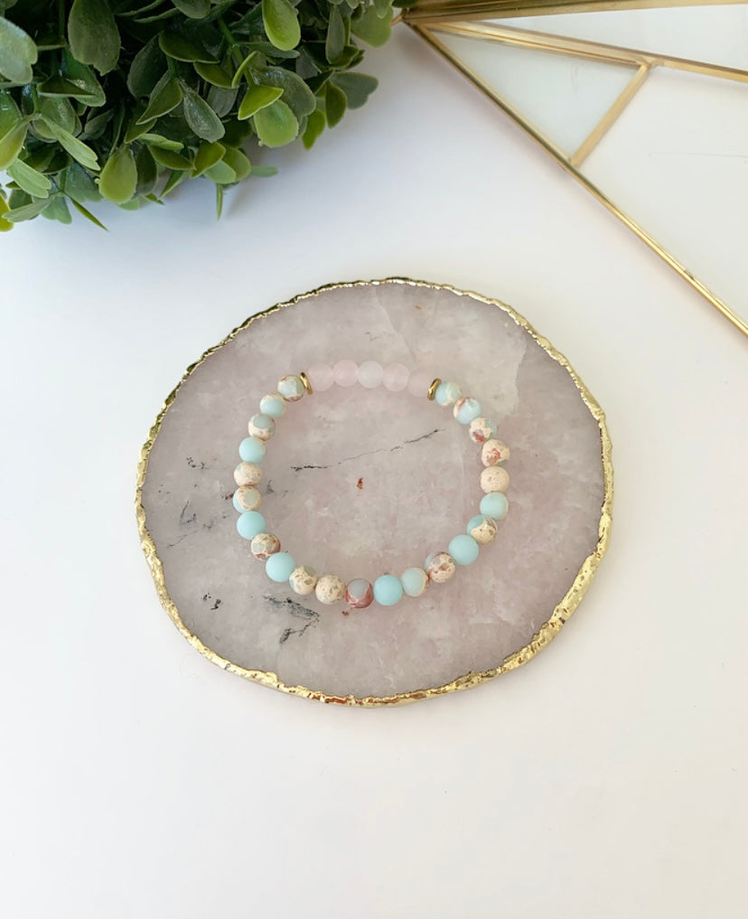 Impression Jasper + Rose Quartz