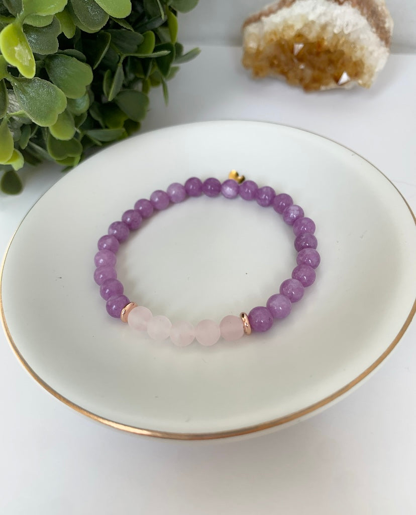 Malaysia Jade + Rose Quartz