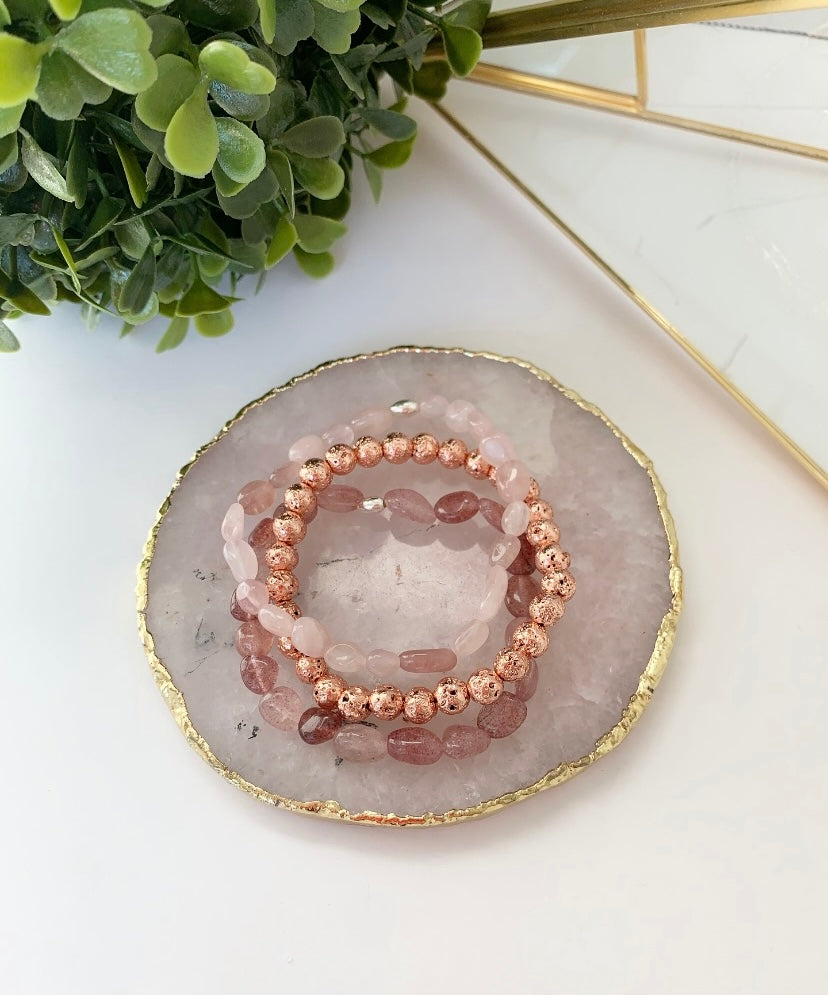 Rose Quartz Trio