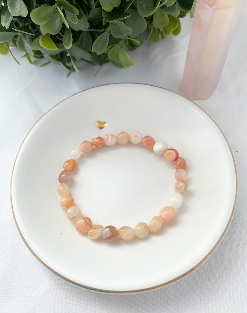 Banded Orange Agate