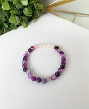 Load image into Gallery viewer, Purple Agate + Rose Quartz
