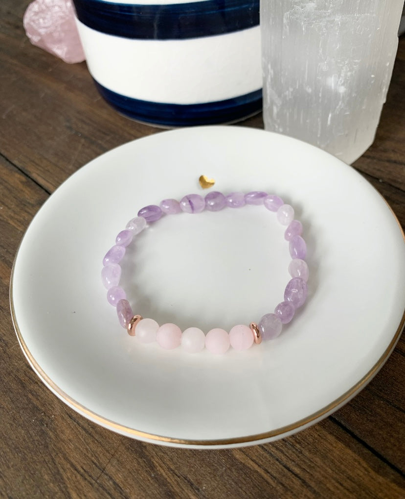 Amethyst + Rose Quartz